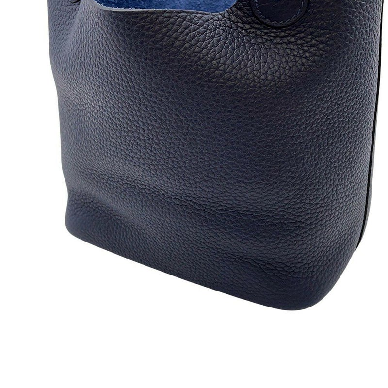 エルメス ハンドバッグ ピコタンロックPM ブルーニュイ/シルバー金具 トリヨンクレマンス K刻印