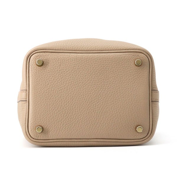 エルメス ハンドバッグ ピコタンロックPM ベージュマルファ/ゴールド金具 トリヨンクレマンス W刻印