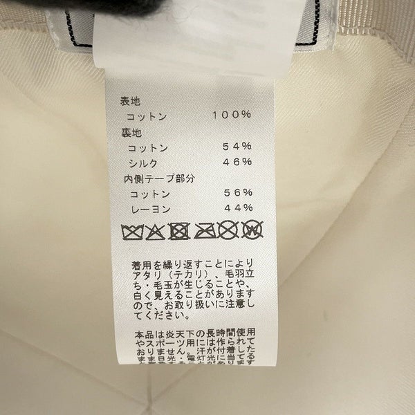 エルメス キャップ セレナ・Hエレクトリック コットン サイズ57 HERMES 帽子 白