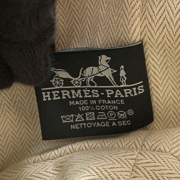 エルメス ポーチ ブリッド・ア・ブラックPM マリン/シルバー金具 キャンバス HERMES 小物入れ