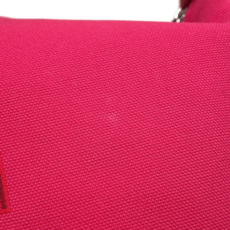 エルメス ポーチ ブリッド・ア・ブラックPM ハイビスカス/シルバー金具 キャンバス HERMES バッグ 小物入れ