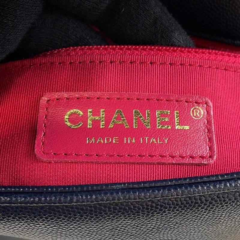 シャネル チェーンショルダーバッグ マトラッセ ココマーク キャビアスキン AS1977 CHANEL