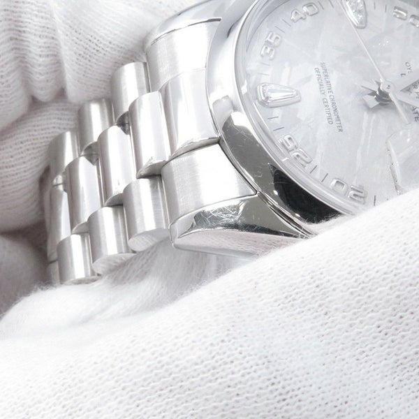 ロレックス デイデイト M番 PT950 118206 2BR ROLEX 腕時計 ウォッチ メテオライト文字盤 2Pダイヤ