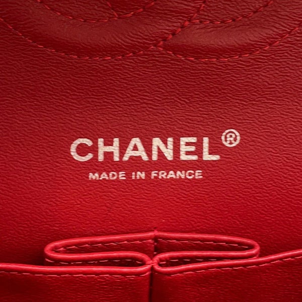 シャネル チェーンショルダーバッグ マトラッセ25 ココマーク ダブルチェーン エナメル パテント A01112 CHANEL
