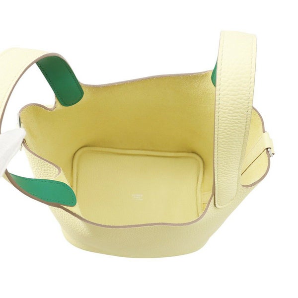 エルメス ピコタンロックPM エクラ ジョーヌミルトン/ヴェールヴェルティゴ/シルバー金具 トリヨンクレマンス B刻印