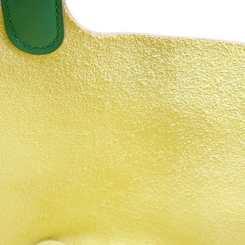 エルメス ピコタンロックPM エクラ ジョーヌミルトン/ヴェールヴェルティゴ/シルバー金具 トリヨンクレマンス B刻印