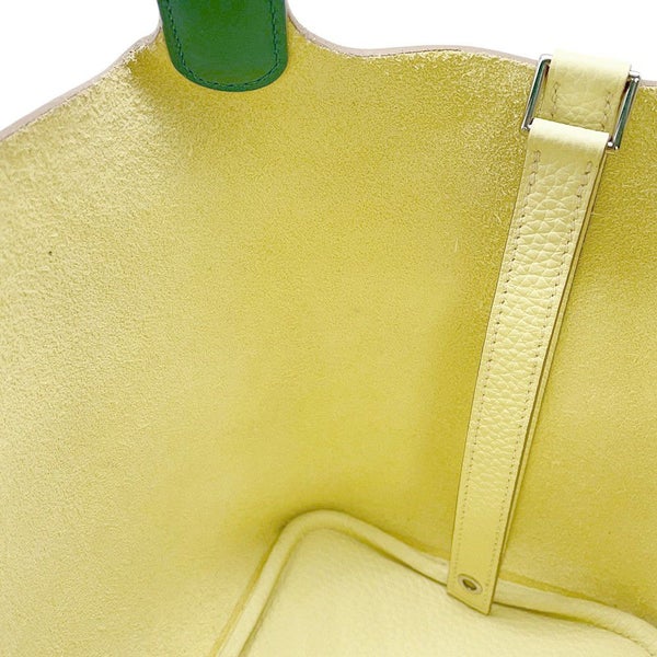 エルメス ピコタンロックPM エクラ ジョーヌミルトン/ヴェールヴェルティゴ/シルバー金具 トリヨンクレマンス B刻印