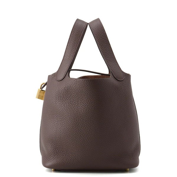 エルメス ハンドバッグ ピコタンロックPM エベンヌ/ゴールド金具 トリヨンクレマンス W刻印