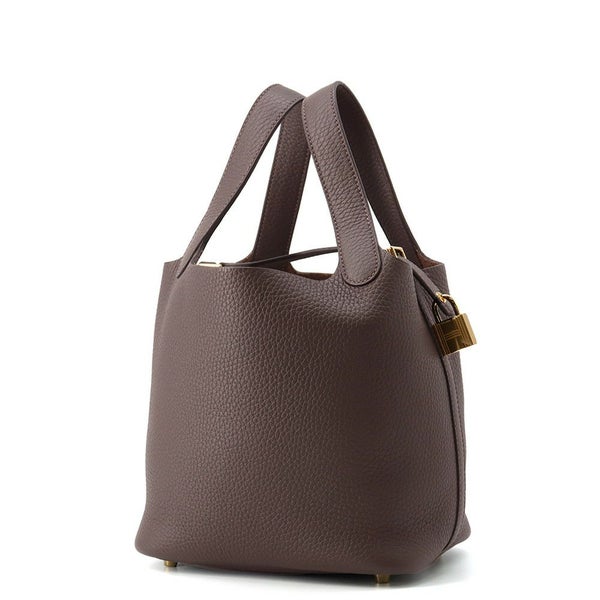 エルメス ハンドバッグ ピコタンロックPM エベンヌ/ゴールド金具 トリヨンクレマンス W刻印