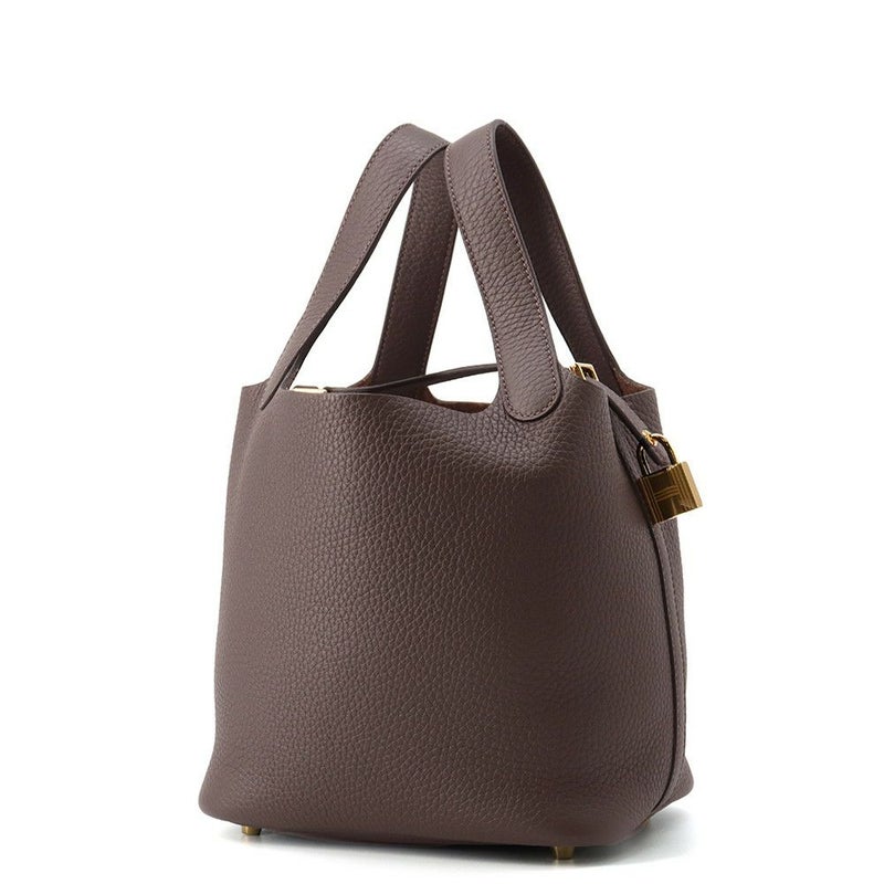 エルメス ハンドバッグ ピコタンロックPM エベンヌ/ゴールド金具 トリヨンクレマンス W刻印