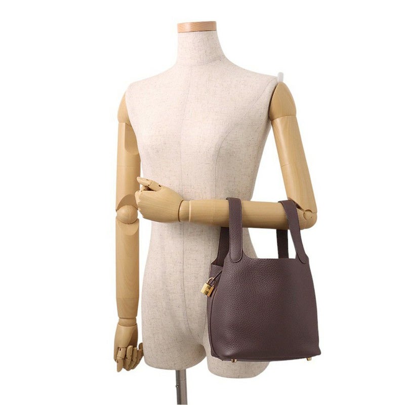 エルメス ハンドバッグ ピコタンロックPM エベンヌ/ゴールド金具 トリヨンクレマンス W刻印