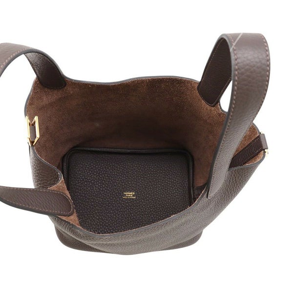 エルメス ハンドバッグ ピコタンロックPM エベンヌ/ゴールド金具 トリヨンクレマンス W刻印