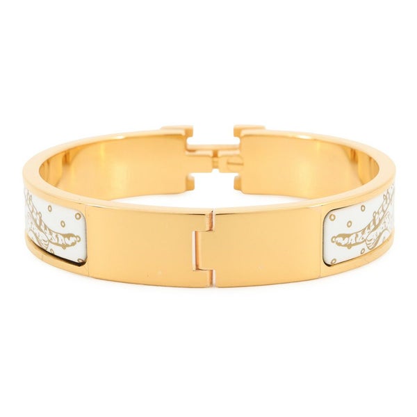 エルメス ブレスレット クリックH クリッククラックPM クリックH・チータ オルフェーヴル/ジョーヌドール/ホワイト/ゴールド金具