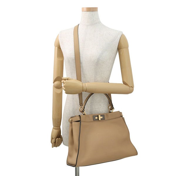 フェンディ ハンドバッグ ピーカブー レギュラー レザー 8BN290 FENDI 2way ショルダー