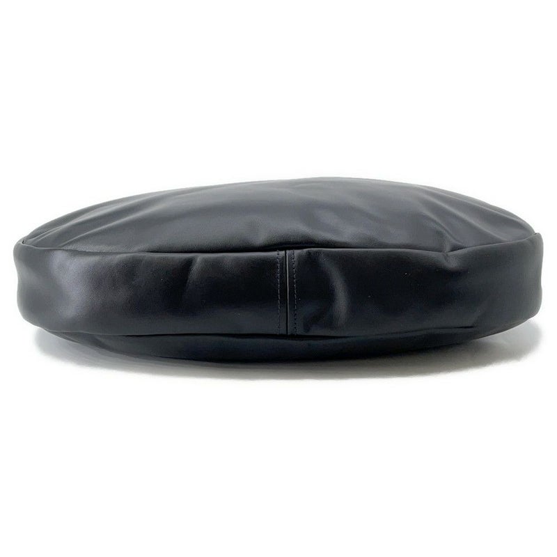 ミュウミュウ ショルダーバッグ ホーボーバッグ レザー 5BC155 MIUMIU 黒 ワンショルダー