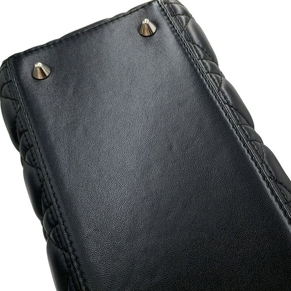 クリスチャン・ディオール ハンドバッグ レディディオール ミディアム ラムスキン CAL44551 Christian Dior 2way 黒