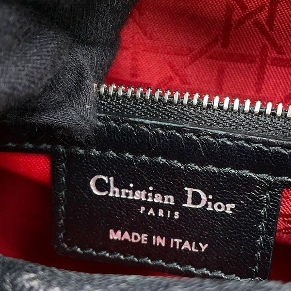 クリスチャン・ディオール ハンドバッグ レディディオール ミディアム ラムスキン CAL44551 Christian Dior 2way 黒