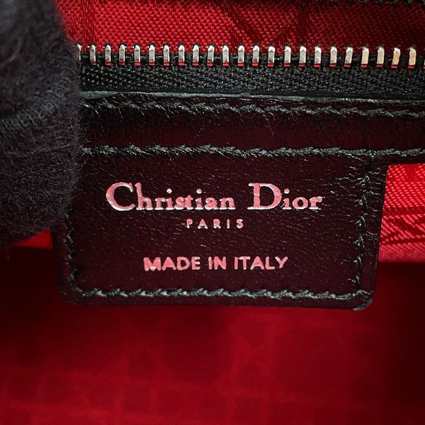 クリスチャン・ディオール ハンドバッグ レディディオール ミディアム ラムスキン CAL44551 Christian Dior 2way 黒