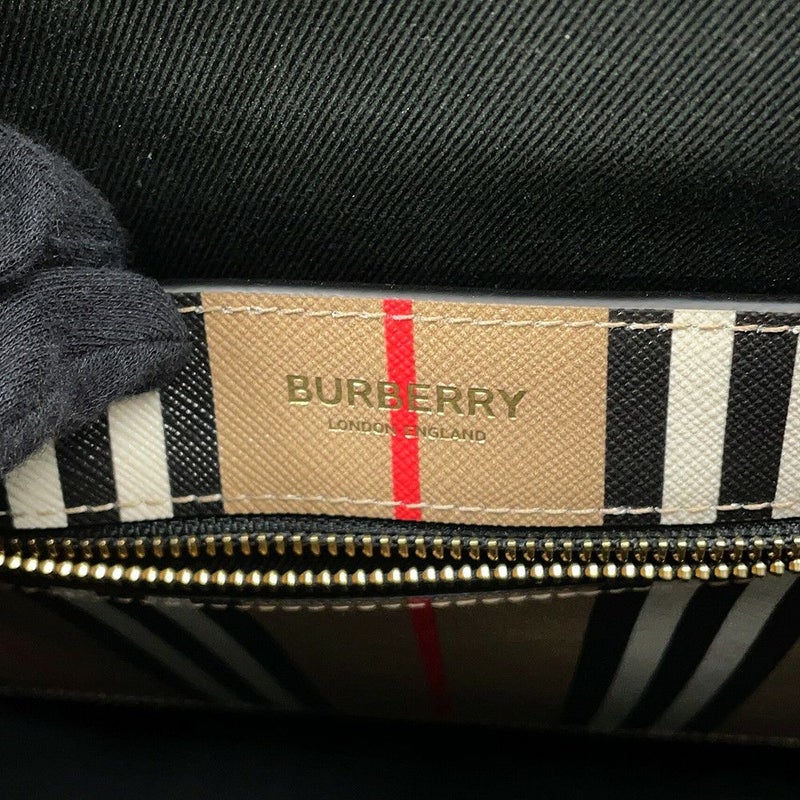 バーバリー トートバッグ アイコンストライプ ブックトート PVC 80730571 BURBERRY