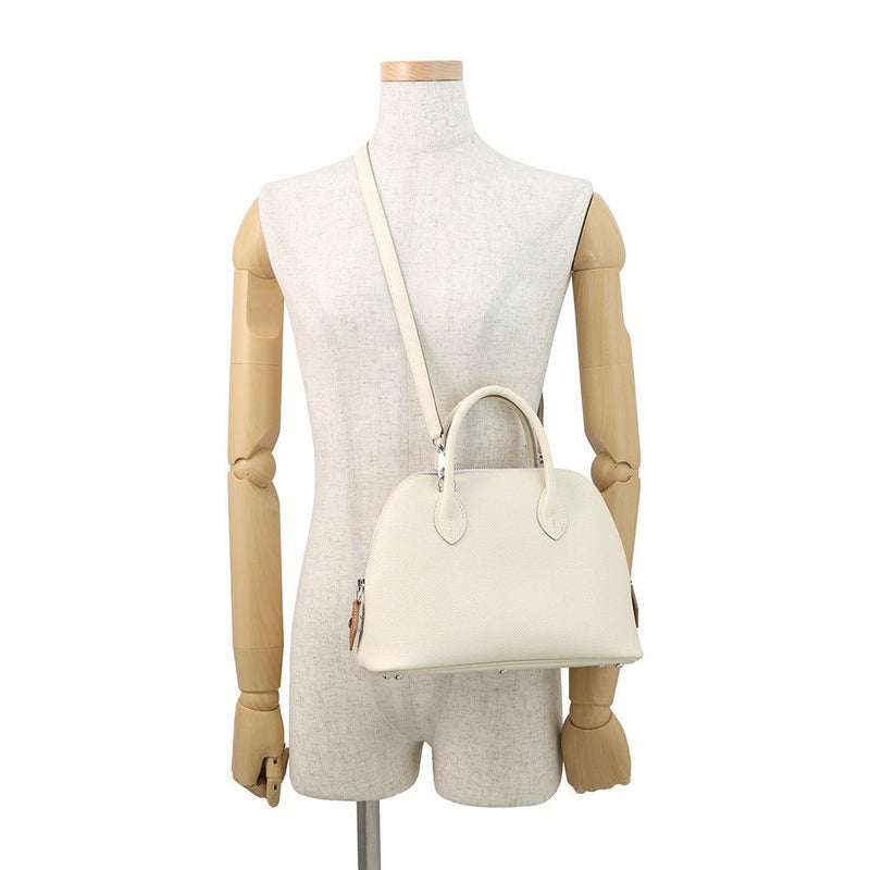 エルメス ボリード1923 25 トリコロール クレ/モーヴペール/ゴールド/シルバー金具 エプソン B刻印 2wayショルダー