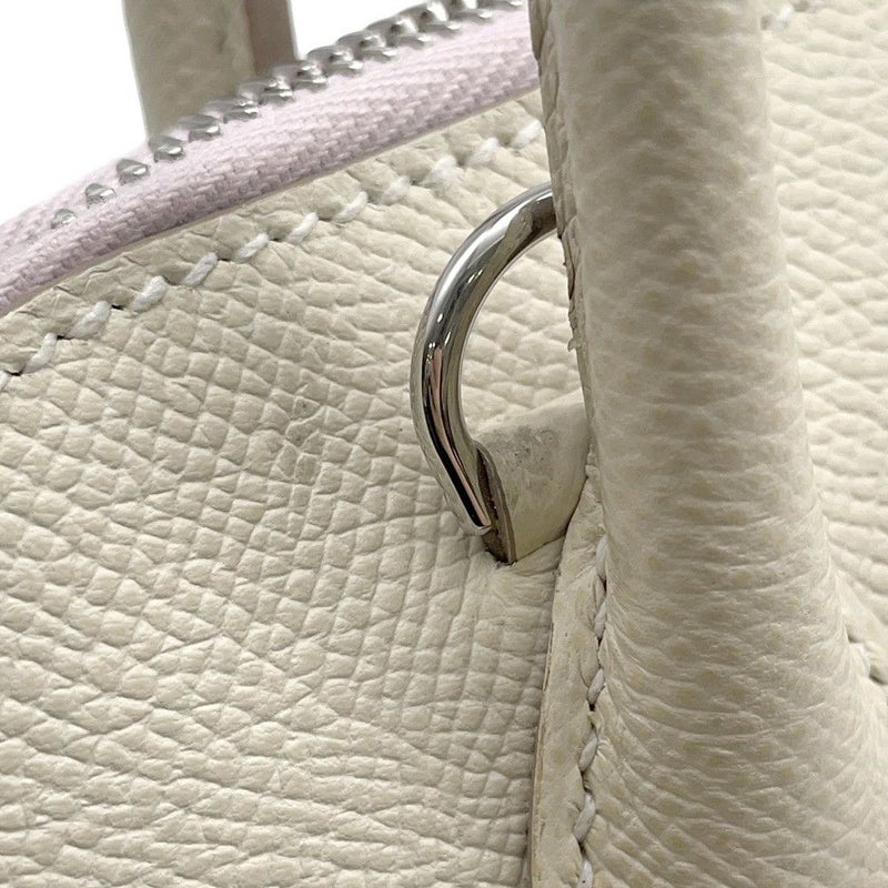 エルメス ボリード1923 25 トリコロール クレ/モーヴペール/ゴールド/シルバー金具 エプソン B刻印 2wayショルダー