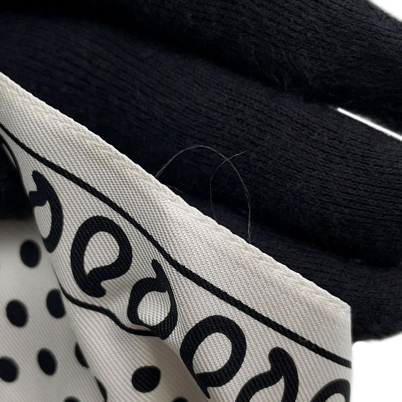 エルメス スカーフ カレ70 バンダナ フリル ブリッド・ドゥ・ガラ・ドット シルク HERMES 2024春夏 白 黒