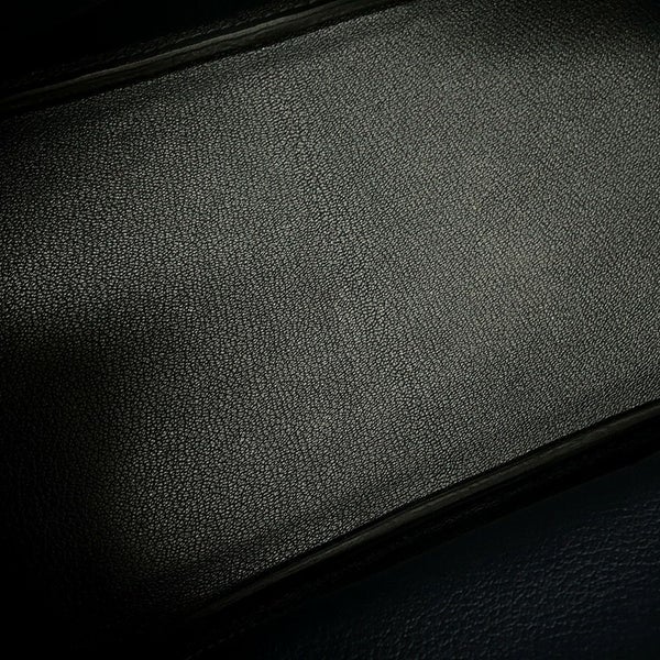 エルメス バーキン35 ブルーインディゴ/シルバー金具 トゴ □H刻印 HERMES Birkin ハンドバッグ 黒