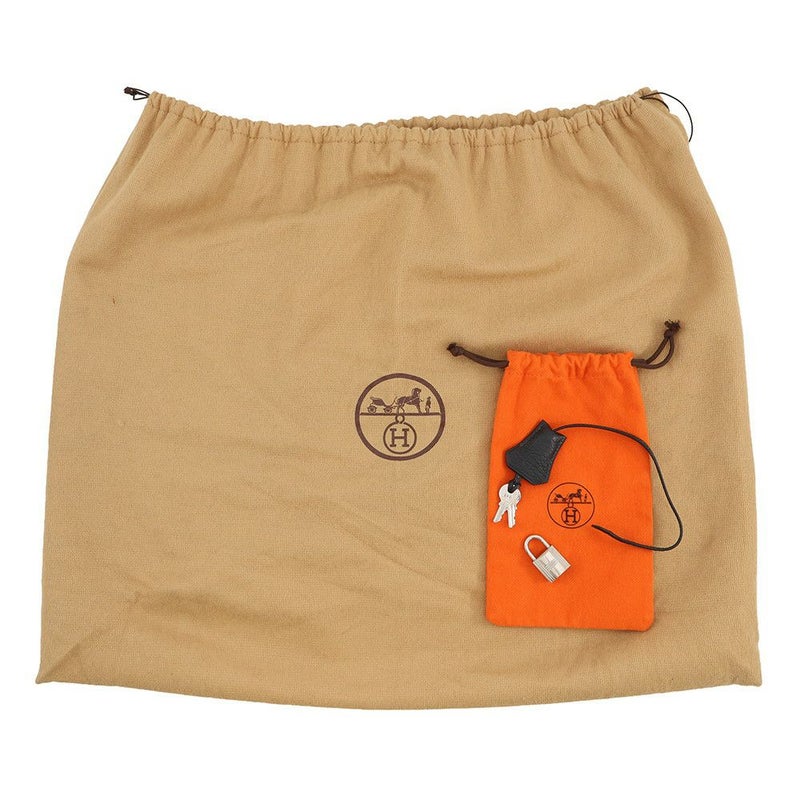 エルメス バーキン35 ブルーインディゴ/シルバー金具 トゴ □H刻印 HERMES Birkin ハンドバッグ 黒