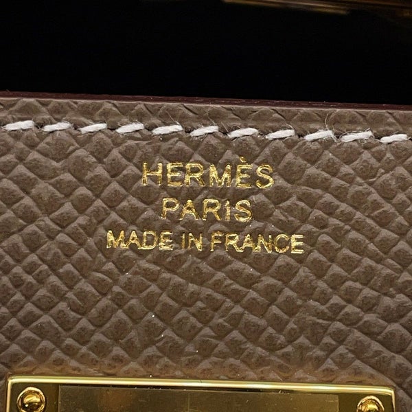 エルメス ケリーウォレット ロング トゥーゴー エトゥープ/ゴールド金具 エプソン K刻印 財布