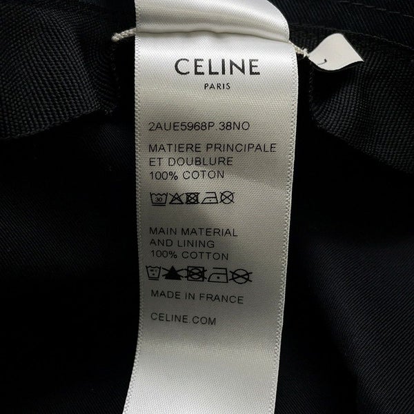 セリーヌ ハット トリオンフ バケットハット サイズL 2AUE5968P CELINE 帽子 黒