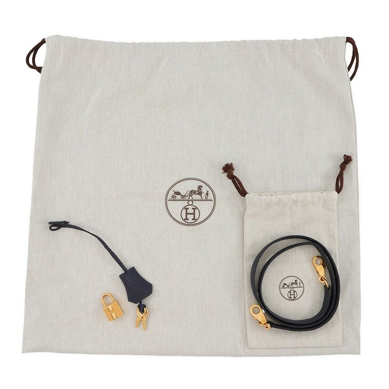 エルメス ハンドバッグ ケリー32 内縫い ブルーニュイ/ゴールド金具 トゴ D刻印 2wayショルダー