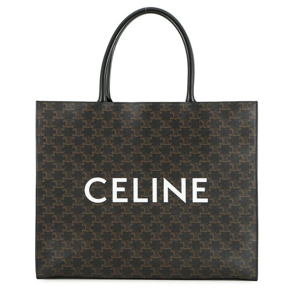 セリーヌ トートバッグ トリオンフ ホリゾンタルカバス PVC 197012 CELINE 黒