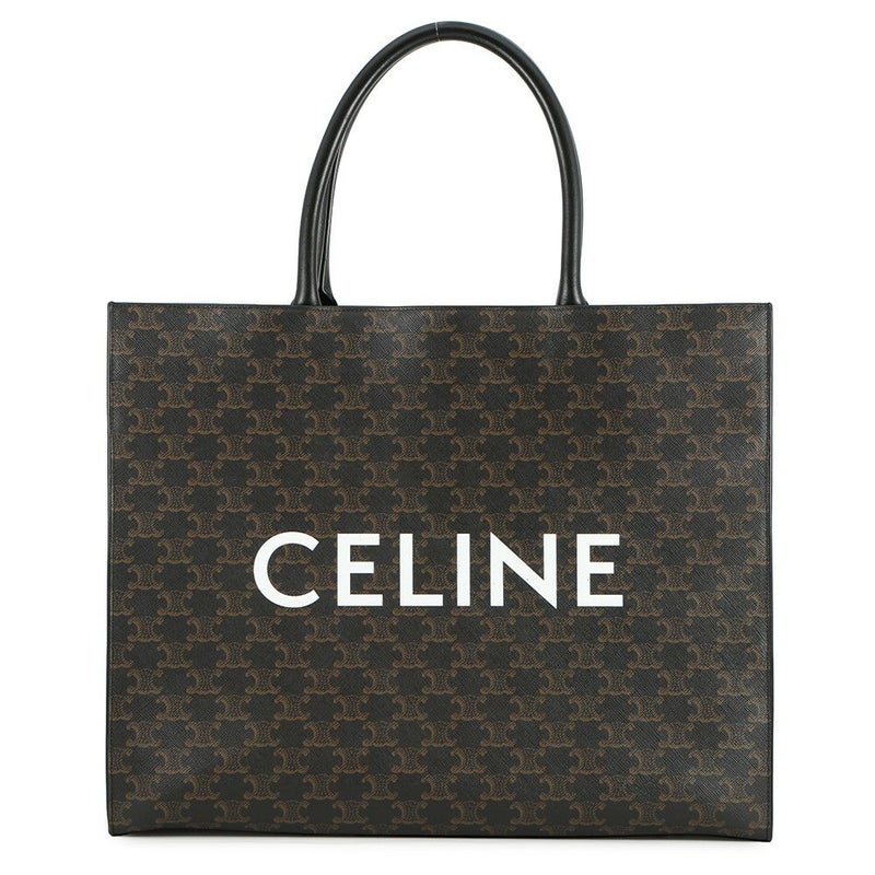 セリーヌ トートバッグ トリオンフ ホリゾンタルカバス PVC 197012 CELINE 黒