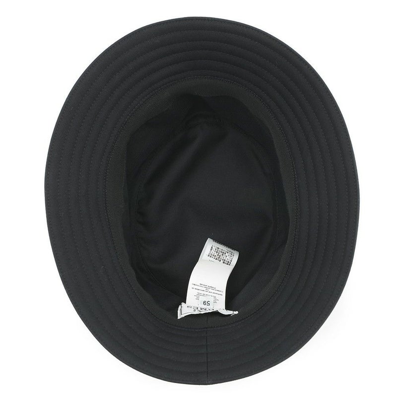 エルメス ハット フレッド Hストライプ コットン サイズ59 HERMES 帽子 黒