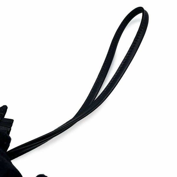 エルメス バッグチャーム ロデオ PM タッチ ブラック ラムスキン/アリゲータマット Z刻印 黒