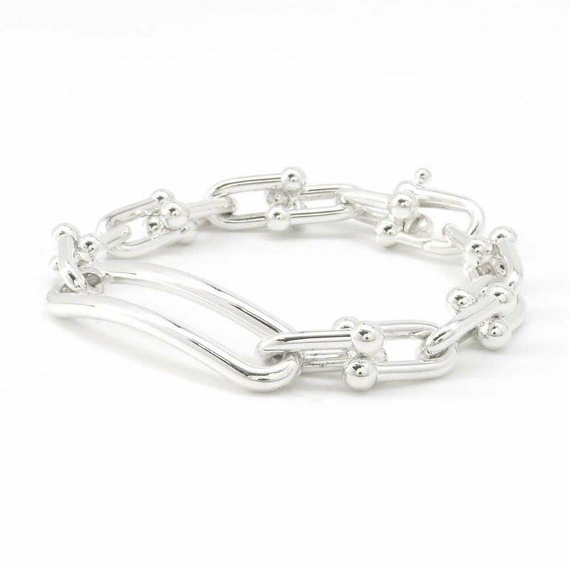 ティファニー ブレスレット ハードウェア リンク ミディアム SV925シルバー Tiffany&Co. ジュエリー