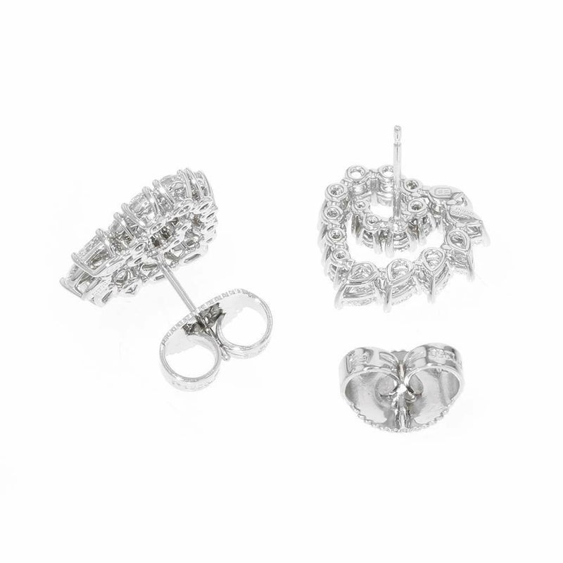 ハリーウィンストン ピアス オープンクラスター・ハート・イヤリング ダイヤ 34P 計約2.05ct Pt950プラチナ EADPHSSMOC