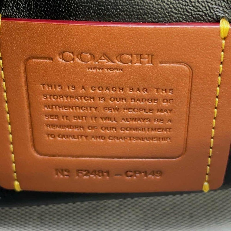 コーチ チェーンショルダーバッグ タビー キルティング 20 CP149 COACH バッグ 黒