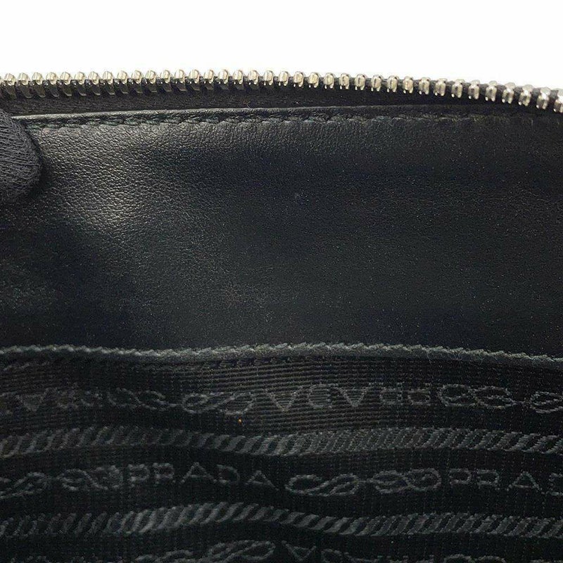 プラダ ショルダーバッグ トライアングルロゴ ブリック サフィアーノレザー 2VH070 PRADA 黒