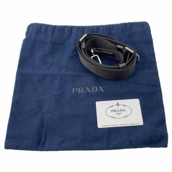 プラダ ショルダーバッグ トライアングルロゴ ブリック サフィアーノレザー 2VH070 PRADA 黒