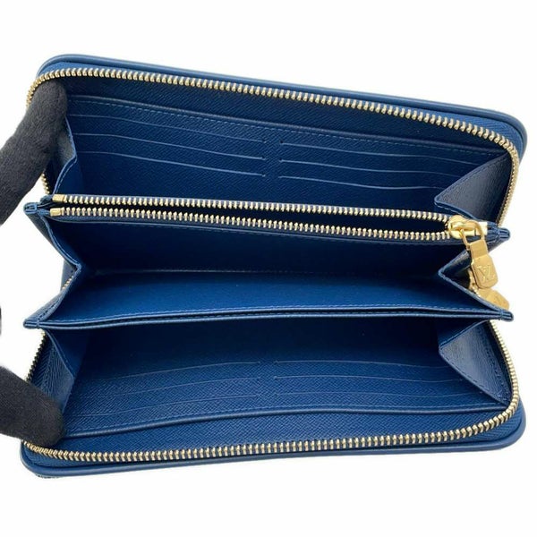 ルイヴィトン 長財布 モノグラム・ジャカード デニム ジッピー・ウォレット M81226 LOUIS VUITTON ブルー ホワイト