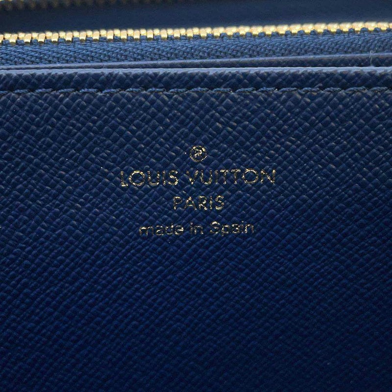 ルイヴィトン 長財布 モノグラム・ジャカード デニム ジッピー・ウォレット M81226 LOUIS VUITTON ブルー ホワイト