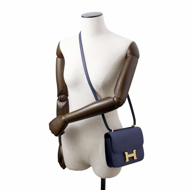 エルメス ミニ コンスタンス3 ミロワール ブルーネイビー/ゴールド金具 エプソン B刻印