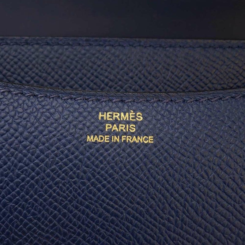 エルメス ミニ コンスタンス3 ミロワール ブルーネイビー/ゴールド金具 エプソン B刻印