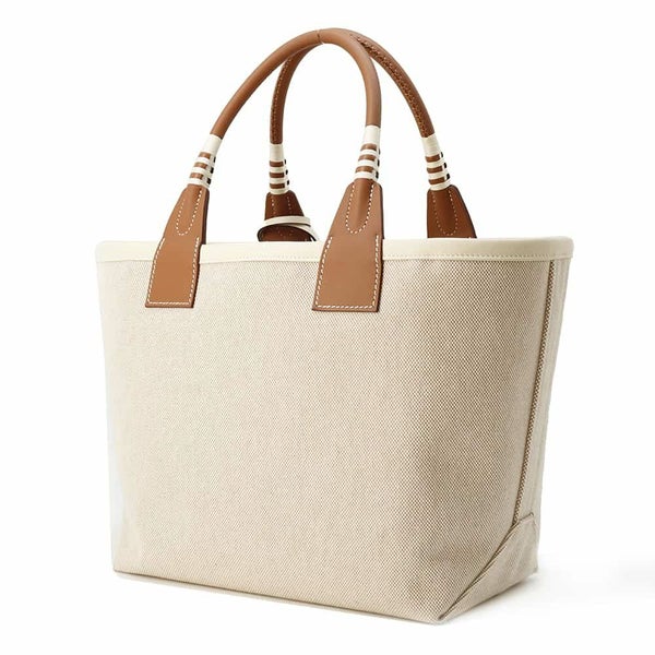 エルメス トートバッグ スティープル 25 ゴールド/エクリュ/シルバー金具 トワルアッシュ / スイフト