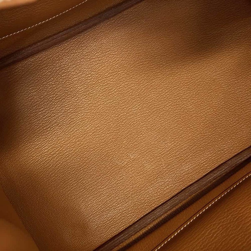 エルメス バーキン35 ゴールド/シルバー金具 トゴ □H刻印 HERMES Birkin ハンドバッグ