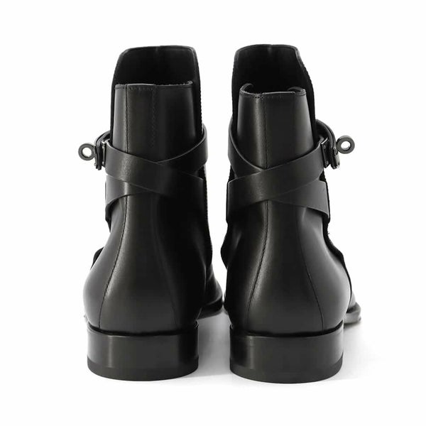 エルメス ブーツ フォーチュン カーフレザー メンズサイズ42 HERMES 靴 ショートブーツ 黒