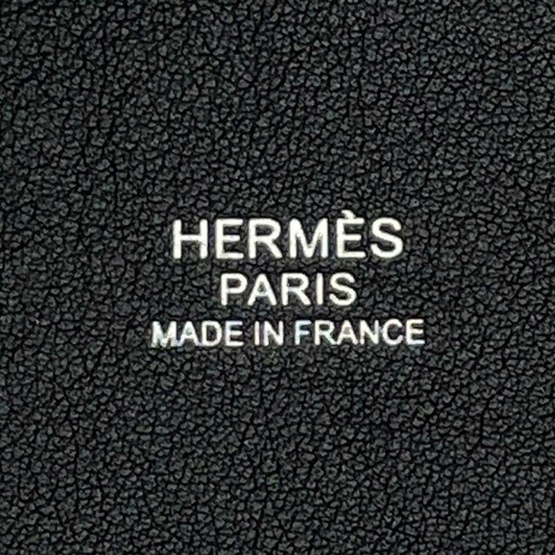 エルメス ハンドバッグ ピコタンロックMM ブルーニュイ/ブラック/シルバー金具 フェルト/スイフト Y刻印