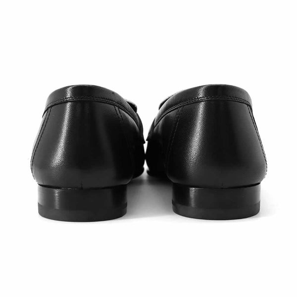 エルメス モカシン ロワイヤル シェーブル レザー レディースサイズ35 1/2 HERMES 靴 黒 白