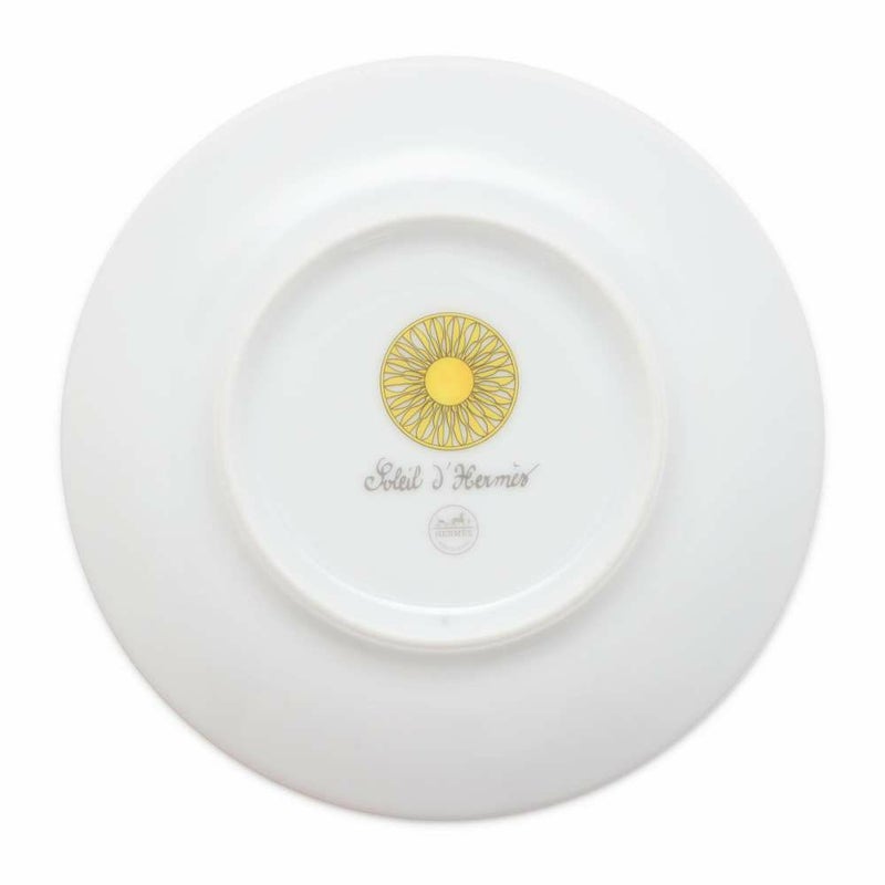 エルメス プレート ソレイユ ドゥ エルメス パンプレート ペアセット HERMES 陶器 皿 白